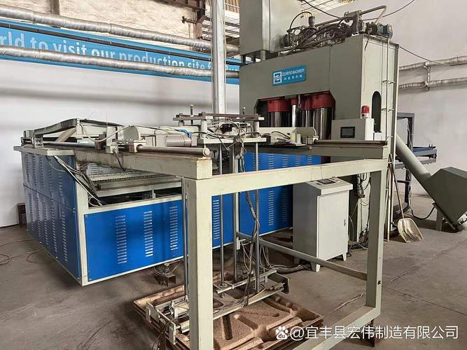 压膜机自动化托盘模压机家具板模压吸附连续落料模具产品自动收集托盘
